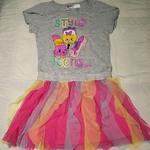 Short-Sleeved Shopkins Dress (Girls Size L, 10/11)